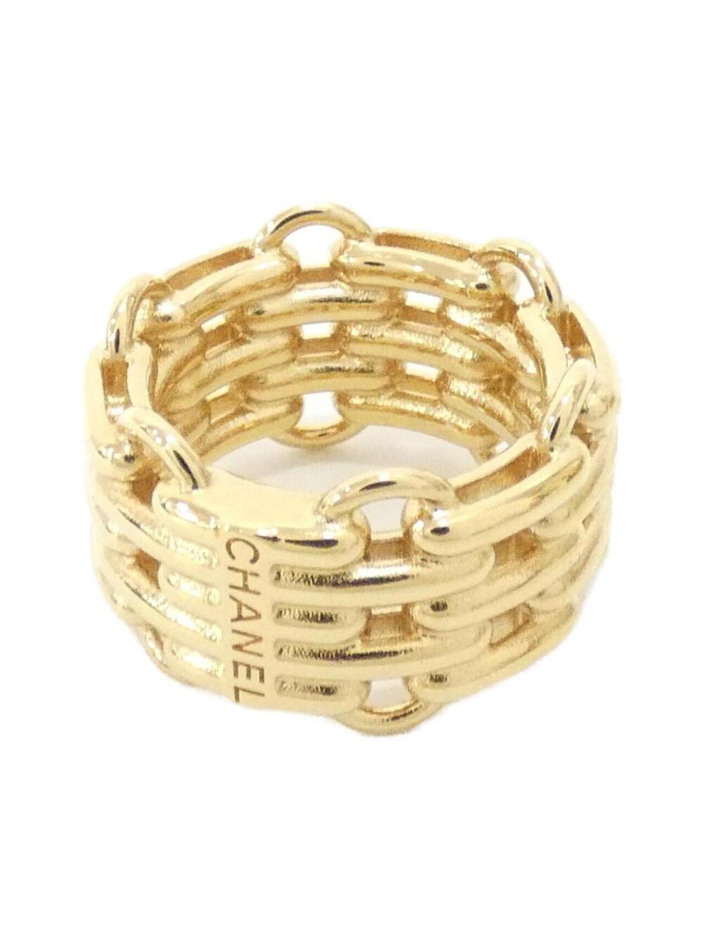 Chanel Ring Gold-Tone Metal #371387C10B